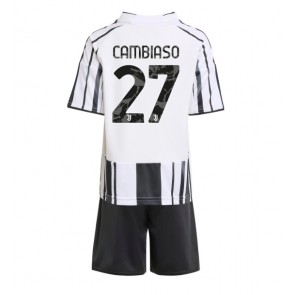 Juventus Andrea Cambiaso #27 Hjemmebanetrøje Børn 2025-26 Kortærmet (+ Korte bukser)